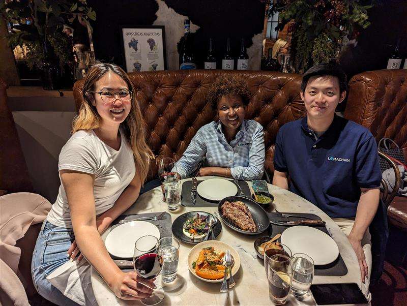 Fu-Sheng & Lumachain Collegue & Lumachain CEO